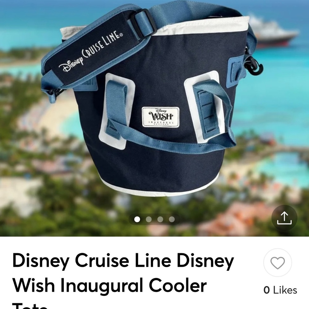 Disney’s cruise line inaugural cooler, tote bag limited edition